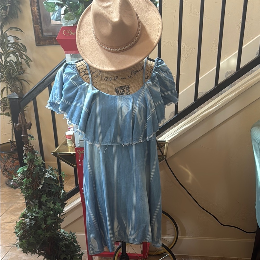 Vintage Havana Light Blue Denim Shirt